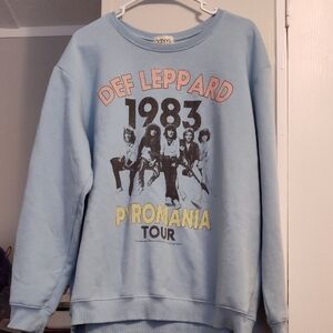 Def Leppard Blue Sweater